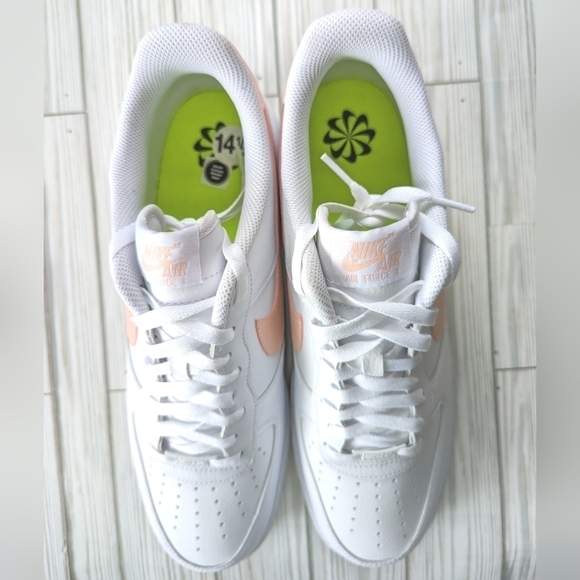 Nike Air Force 1 07 Next Nature Sneaker in White Arctic Orange Size 14.5 NWT - Picture 5 of 10